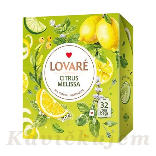 Lovare zelený porc. čaj Citrus Melissa 32*1,5g